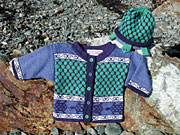 Image: Boy's Turtle Cardigan and Hat